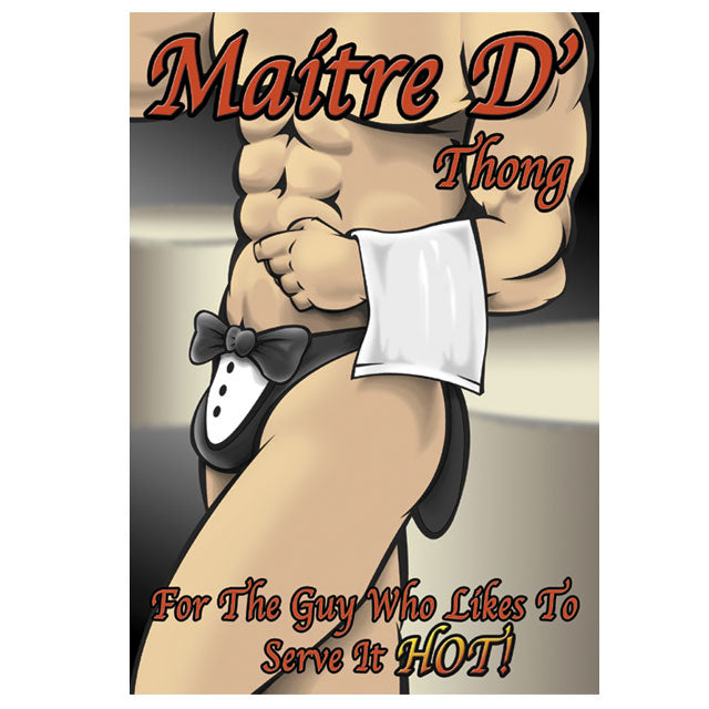 Male Power Maitre D'' Thong Underwear