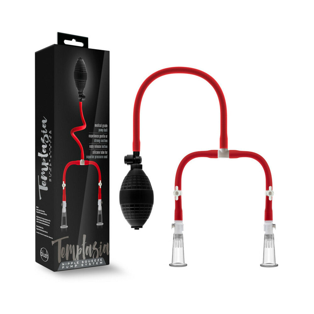 Blush Temptasia Nipple Squeeze Pump System