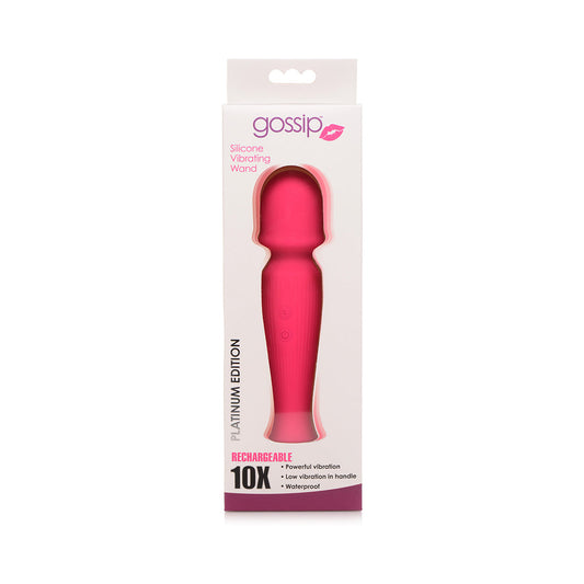 Curve Toys Gossip Rechargeable Silicone Wand Vibrator Magenta