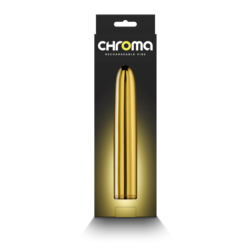 Chroma Rechargeable Vibe 7 in. Gold