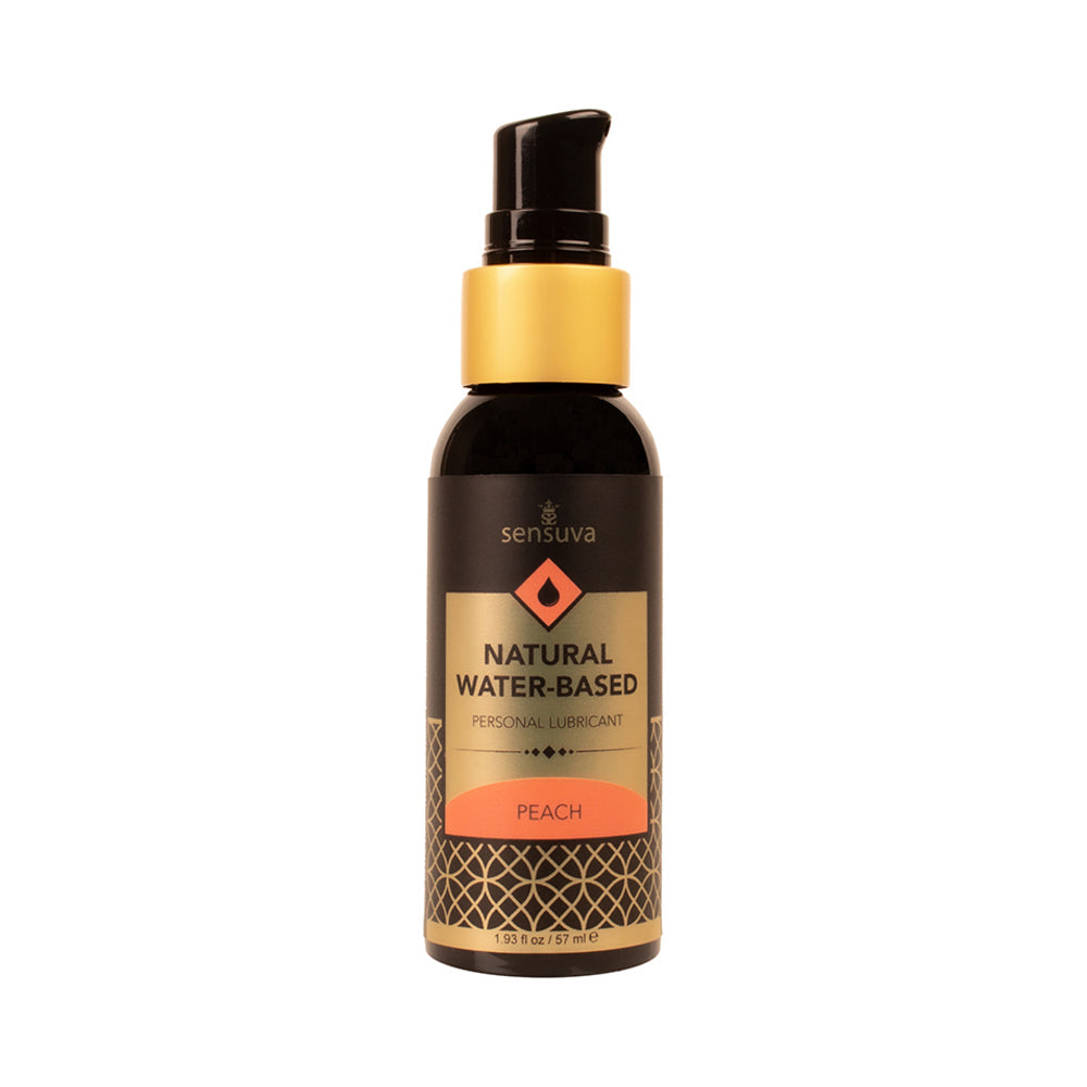 Sensuva Natural Water-Based Personal Lubricant Peach 2 oz.