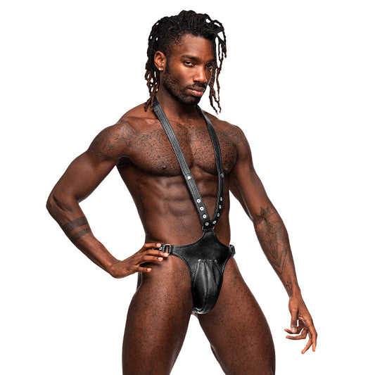 Male Power Leather Men''s Capricorn Black O/S