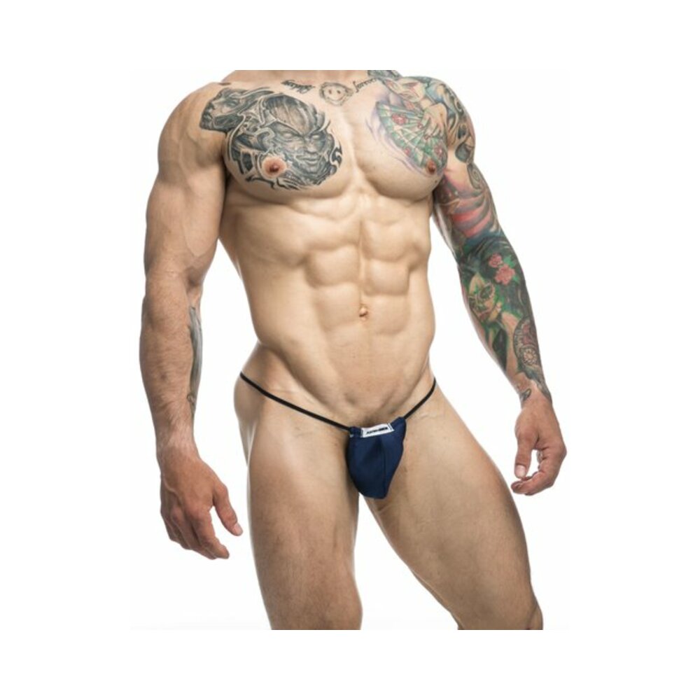 MaleBasics JUSTIN + SIMON Classic G-String Bulge Navy S/M