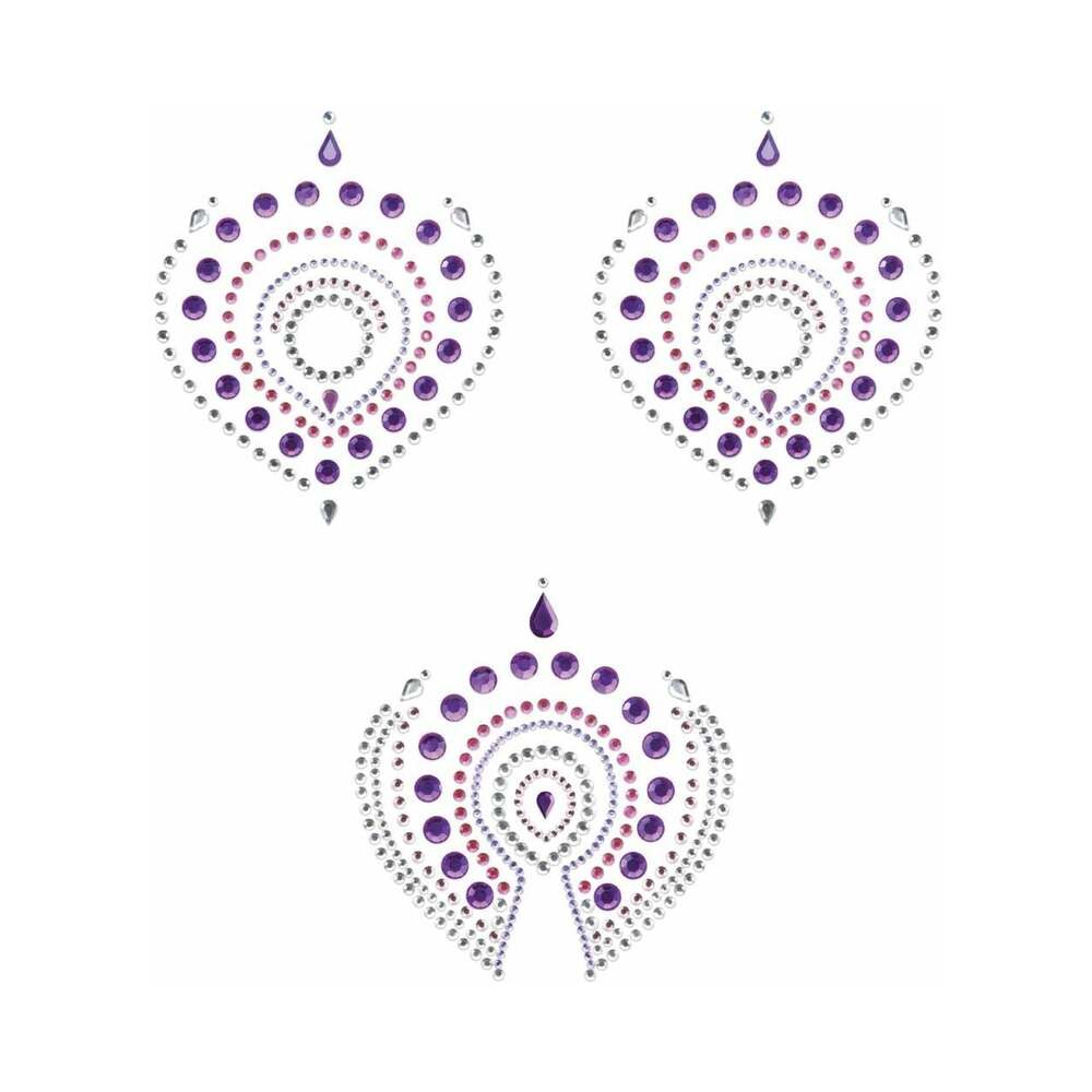 Bijoux Indiscrets Flamboyant Rhinestone Body Decorations Purple/Pink