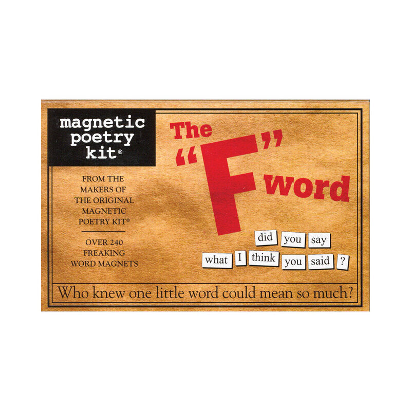 Magnetic Poetry Kit: The "F" Word