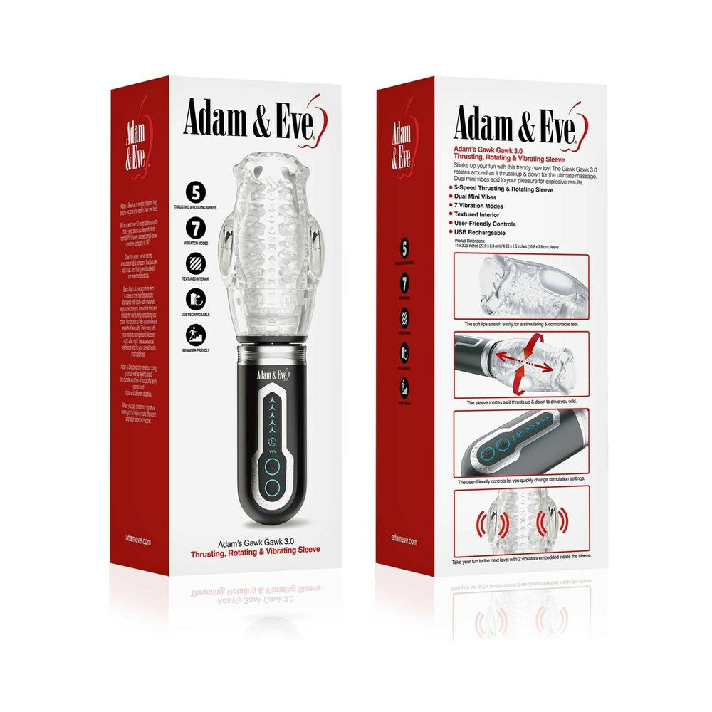 Adam & Eve Adam''s Gawk Gawk 3.0 Thrusting Rotating & Vibrating Sleeve The Pleasure Zone Adam & Eve Adam''s Gawk Gawk 3.0 Thrusting Rotating & Vibrating Sleeve The Pleasure Zone