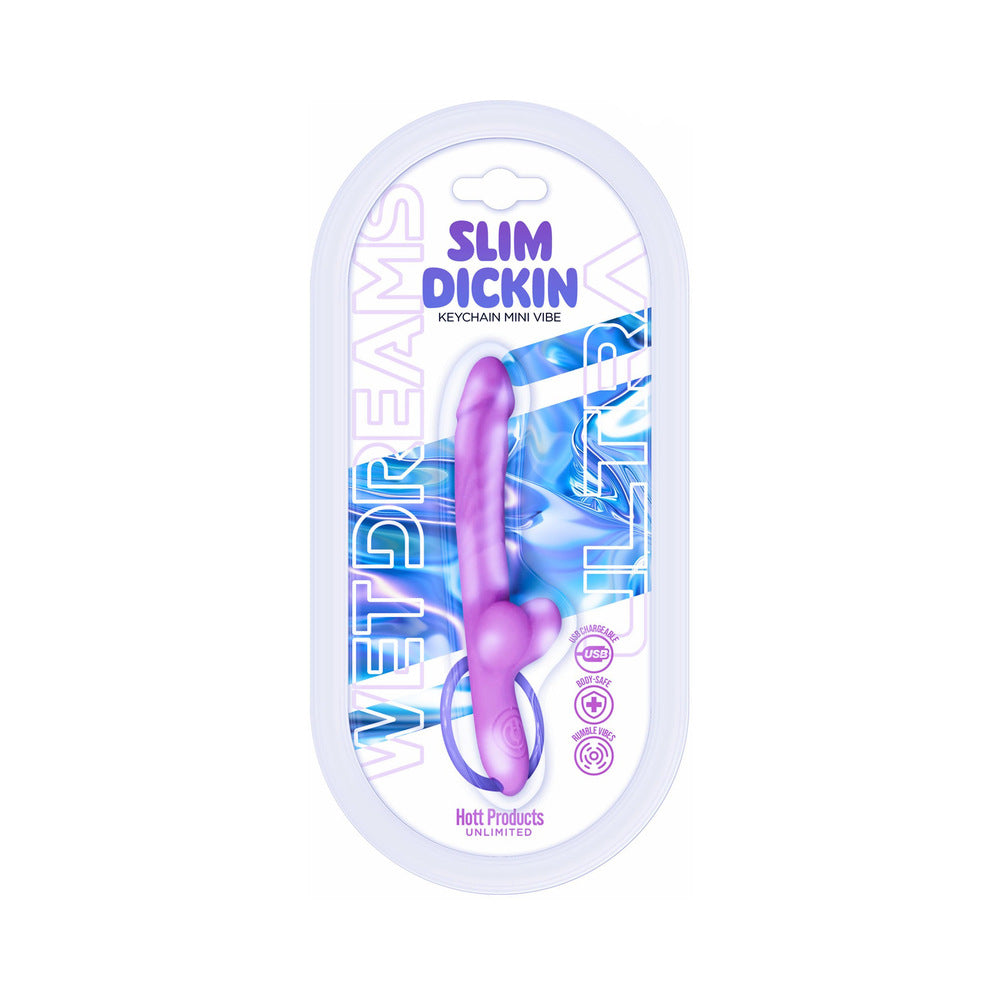Wet Dreams Ultra Slim Dickin Keychain Mini Vibe Lavender