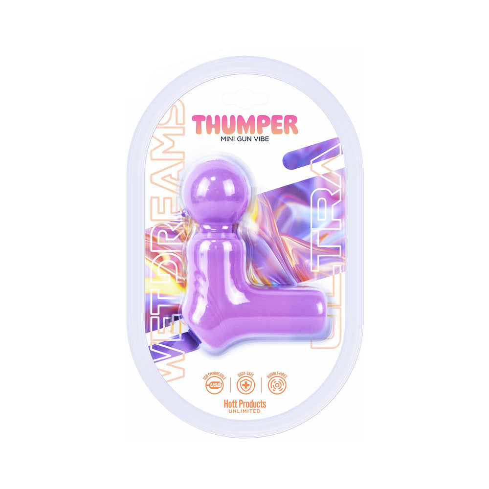 Wet Dreams Ultra Thumper Vibrating Massage Wand Lavender