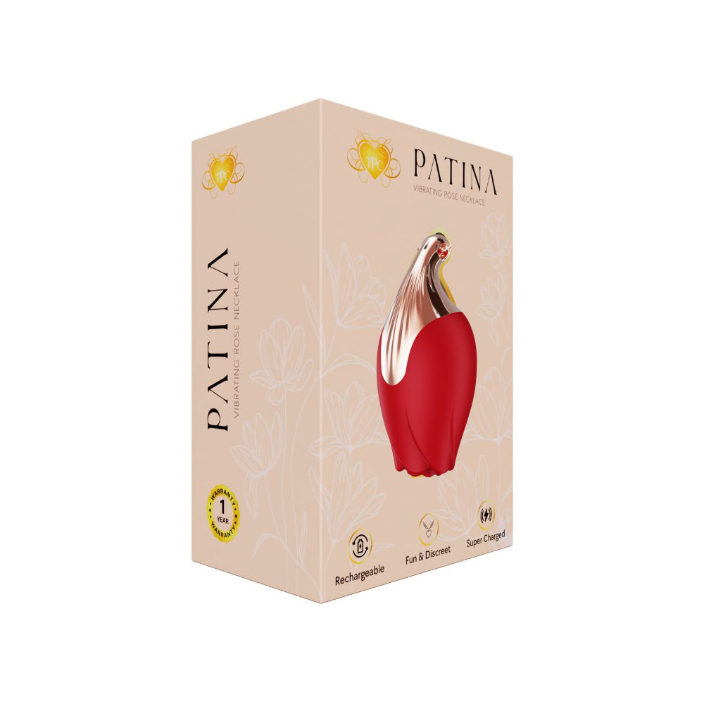 The Pleasure Company Patina Vibrating Rose Necklace