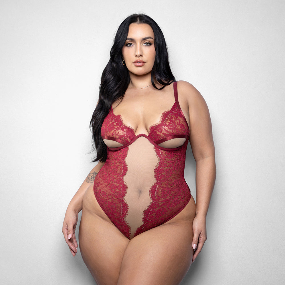 Fantasy Lingerie Elusive Anya Teddy with Underwire Cups 3XL/4XL