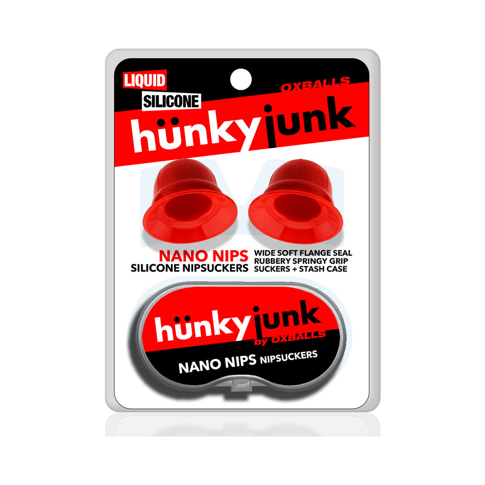 Hunkyjunk Nano Nips "Just The Tip" Nipple-Nubs Red Silicone