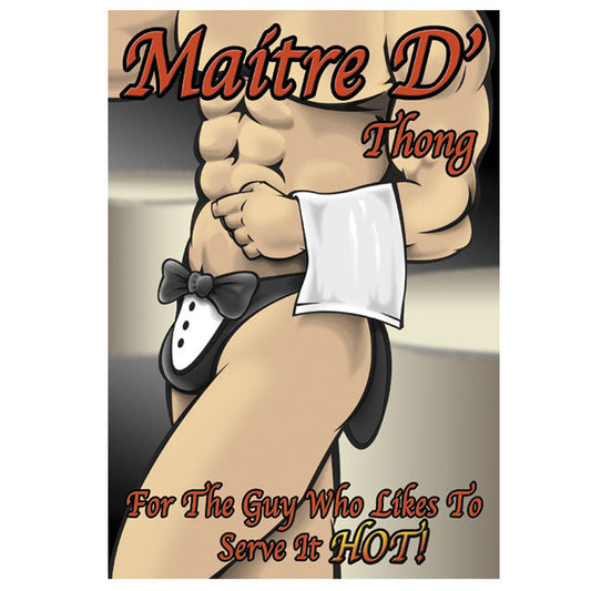 Male Power Maitre D'' Thong Underwear