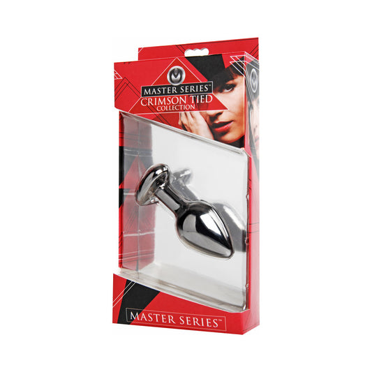 Masters Crimson Tied Scarlet Heart Jewel Plug