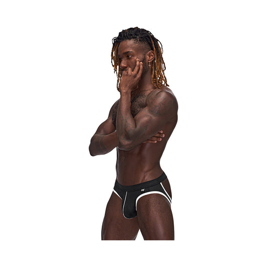Male Power Sport Mesh Sport Jock Black S/M
