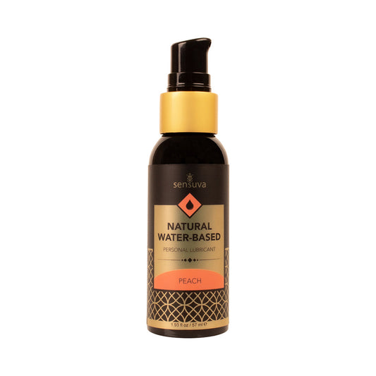 Sensuva Natural Water-Based Personal Lubricant Peach 2 oz.