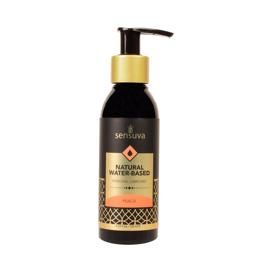 Sensuva Natural Water-Based Personal Lubricant Peach 4 oz.