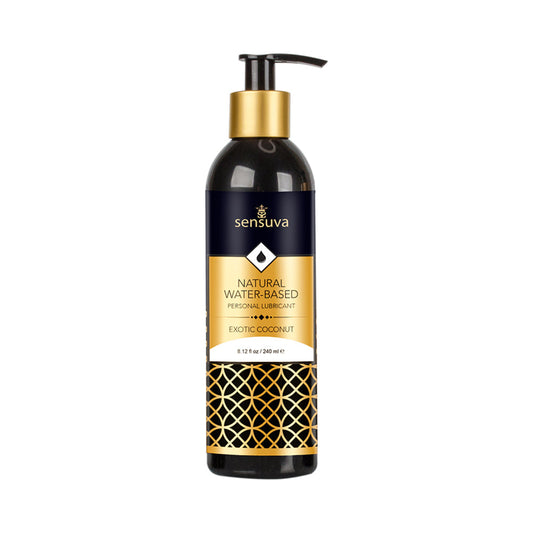 Sensuva Natural Water-Based Personal Lubricant Exotic Coconut 8 oz.