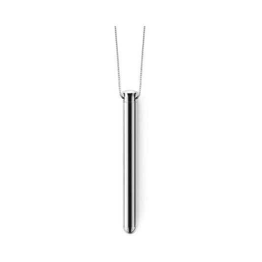 Le Wand Necklace Vibe Rechargeable Discreet Jewelry Vibrator Silver