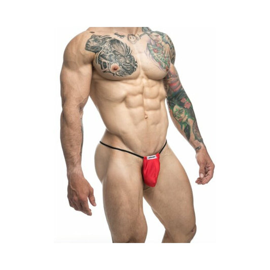 MaleBasics JUSTIN + SIMON Classic G-String Bulge Red L/XL