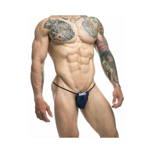 MaleBasics JUSTIN + SIMON Classic G-String Bulge Navy S/M