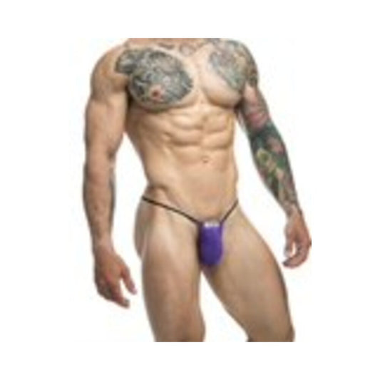 MaleBasics JUSTIN + SIMON Classic G-String Bulge Purple S/M