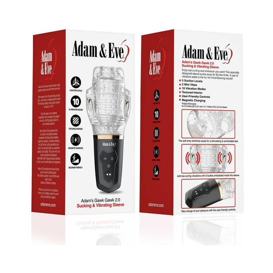 Adam & Eve Adam''s Gawk Gawk 2.0 Sucking & Vibrating Sleeve