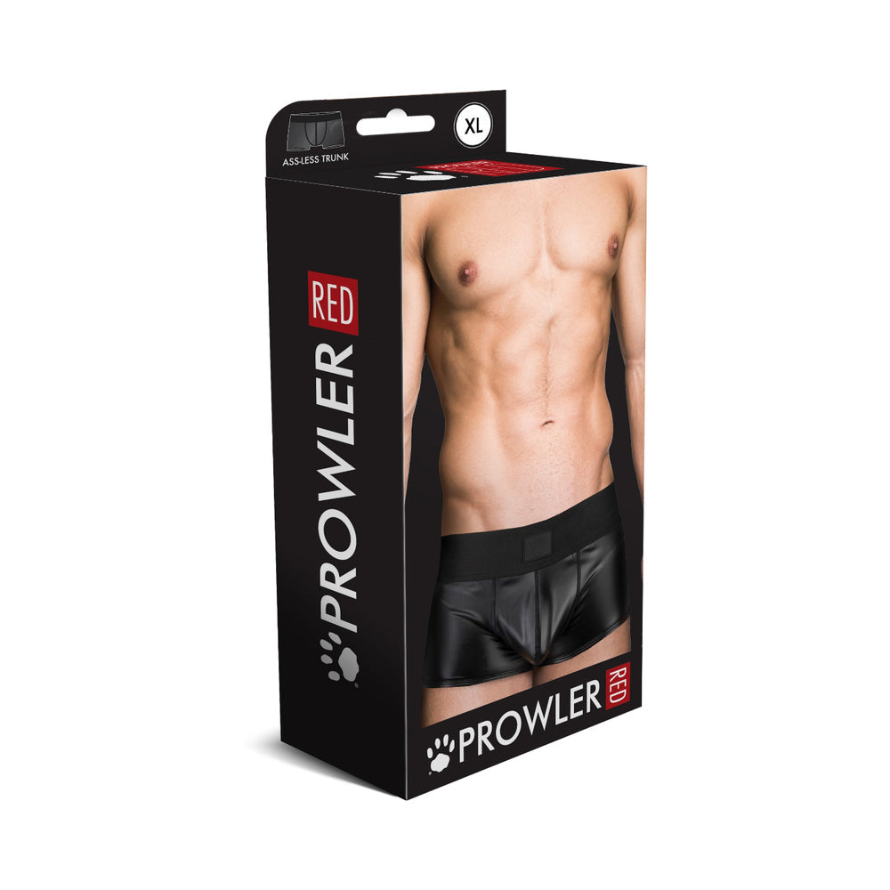 Prowler RED Wetlook Ass-less Trunk Black XL