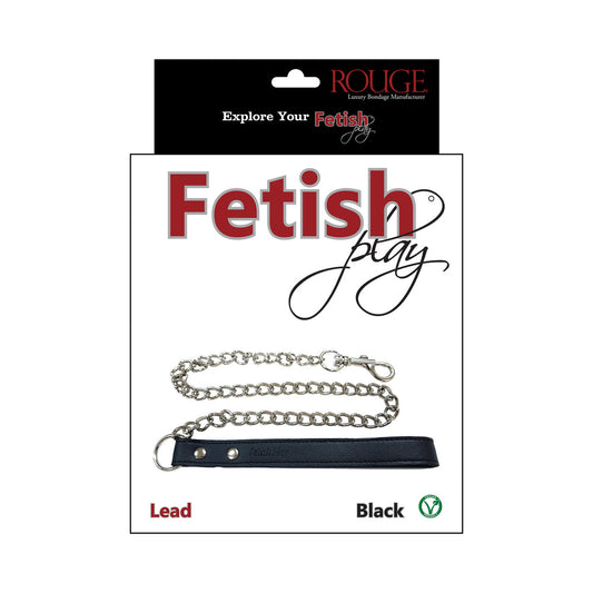 Rouge Fetish Play Vegan Leash Black