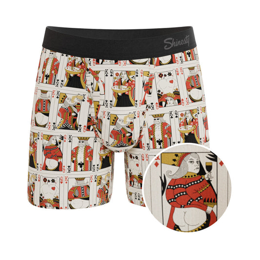 Shinesty The Bottomless Blackjack Vintage Playing Cards Ball Hammock Pouch Underwear with Fly S