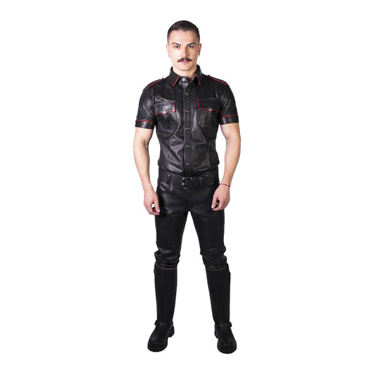 Prowler RED Leather Jeans Black 33 in.