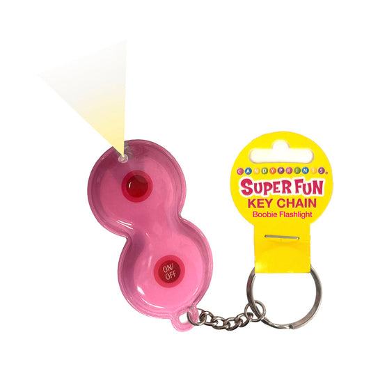 Super Fun Boobie Flashlight Keychain