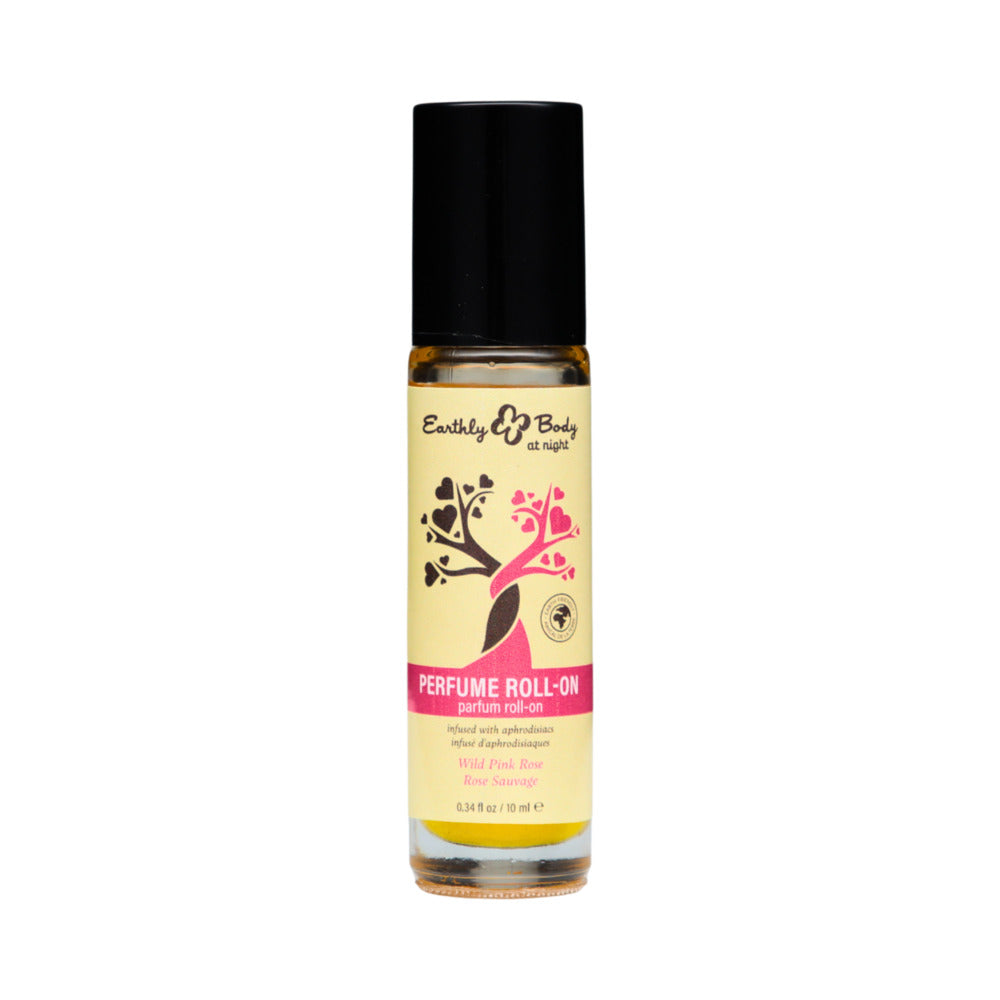 Earthly Body at Night Aphrodisiac Roll-on Perfume Wild Pink Rose 0.34 oz.