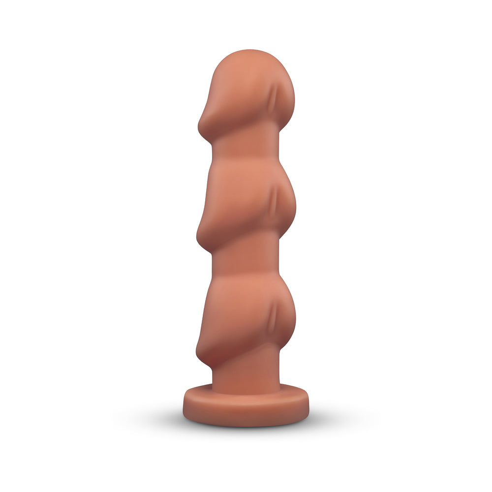 b-Vibe Headz 10.5 in. Multi-Bulb Dildo with Flared Base