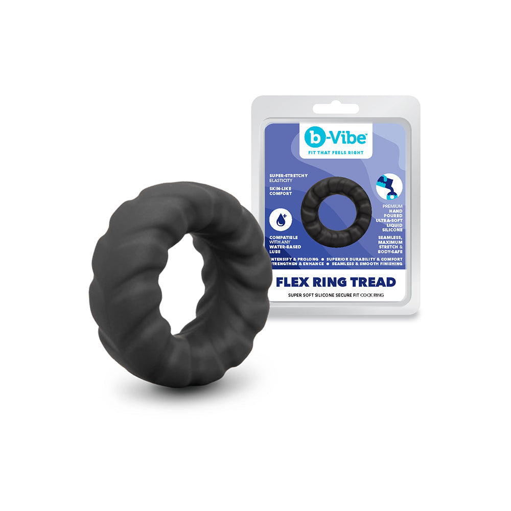 b-Vibe Flex Ring Tread Silicone C-Ring
