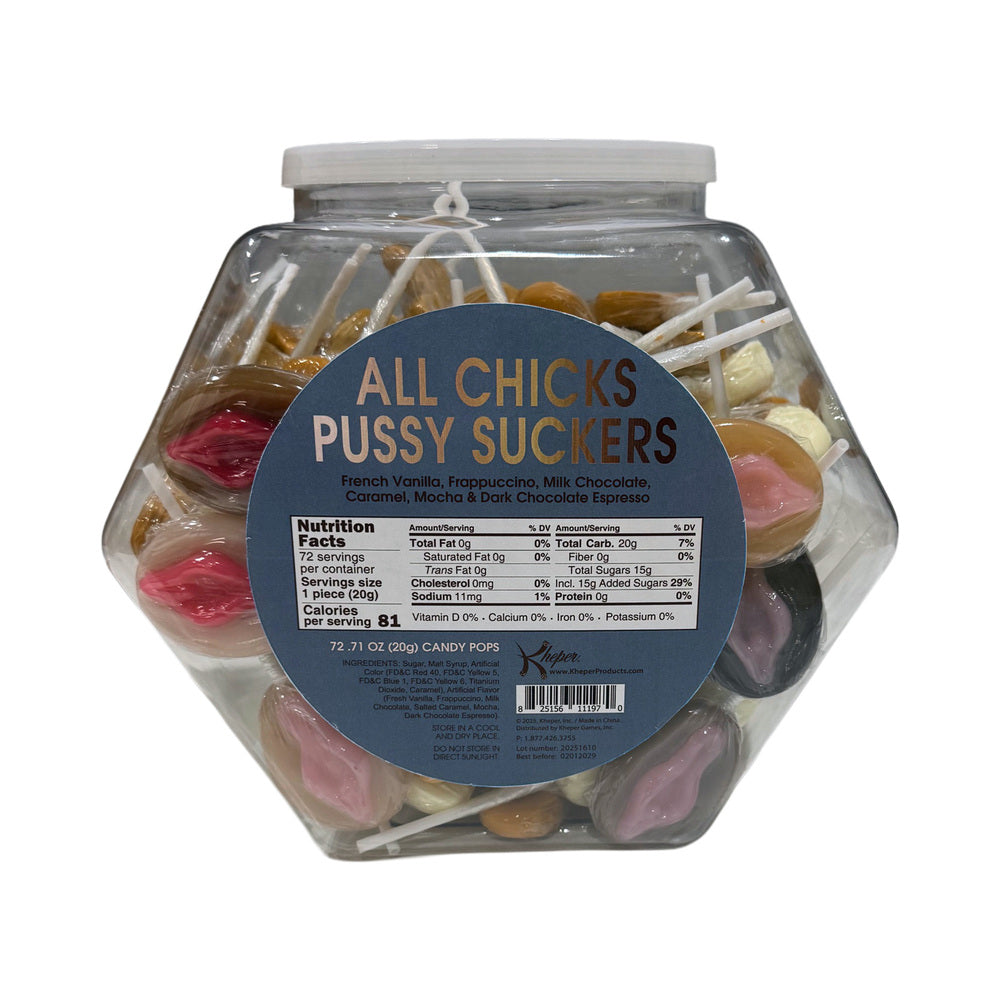 All Chicks Pussy Suckers 72pc Bowl