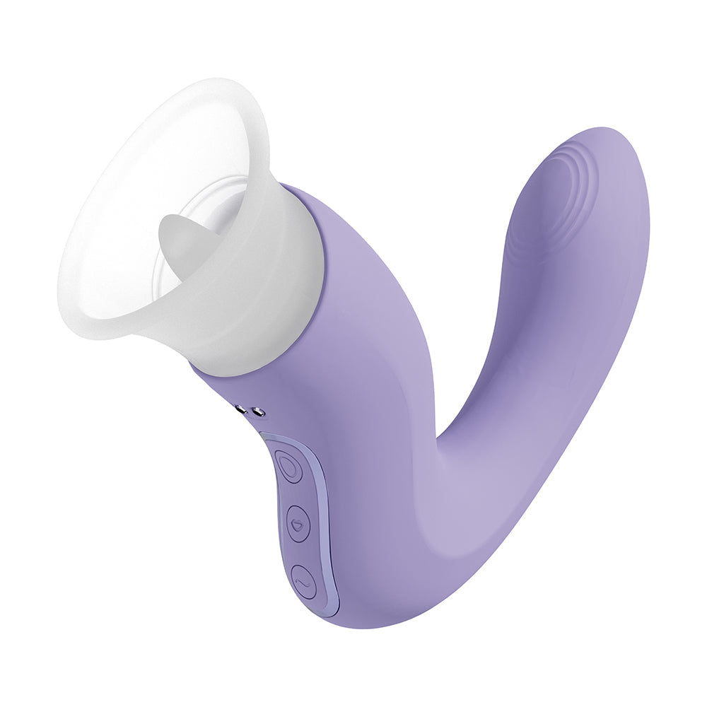 VIVE Dolce Callalily G-Spot Tapping with Tongue Stimulator & Breast/Vulva Pump