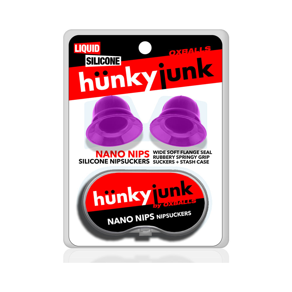 Hunkyjunk Nano Nips "Just The Tip" Nipple-Nubs Purple Silicone