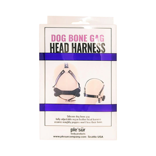Ple''sur Face Harness Dog Bone Gag