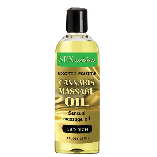 SEXsation Cannabis Sensual Massage Oil Exotic Fruits