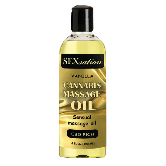 SEXsation Cannabis Sensual Massage Oil Vanilla