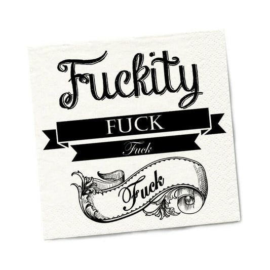 Twisted Wares Fuckity Fuck Fuck Fuck Napkins 20-Pack